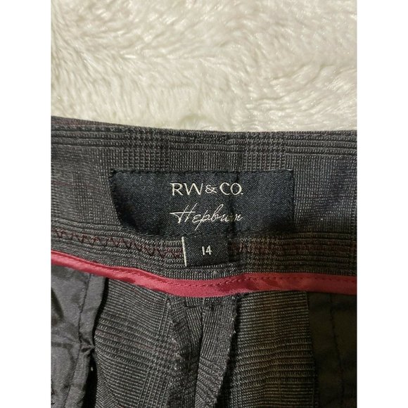 RW & CO Sz 14 Gray Women Dress Pants Wide Leg (34x32 Msrd) - Picture 11 of 12